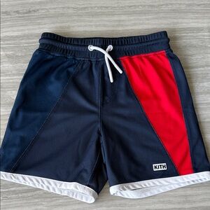 Kith Colorblock Navy and Red Shorts bathing suit